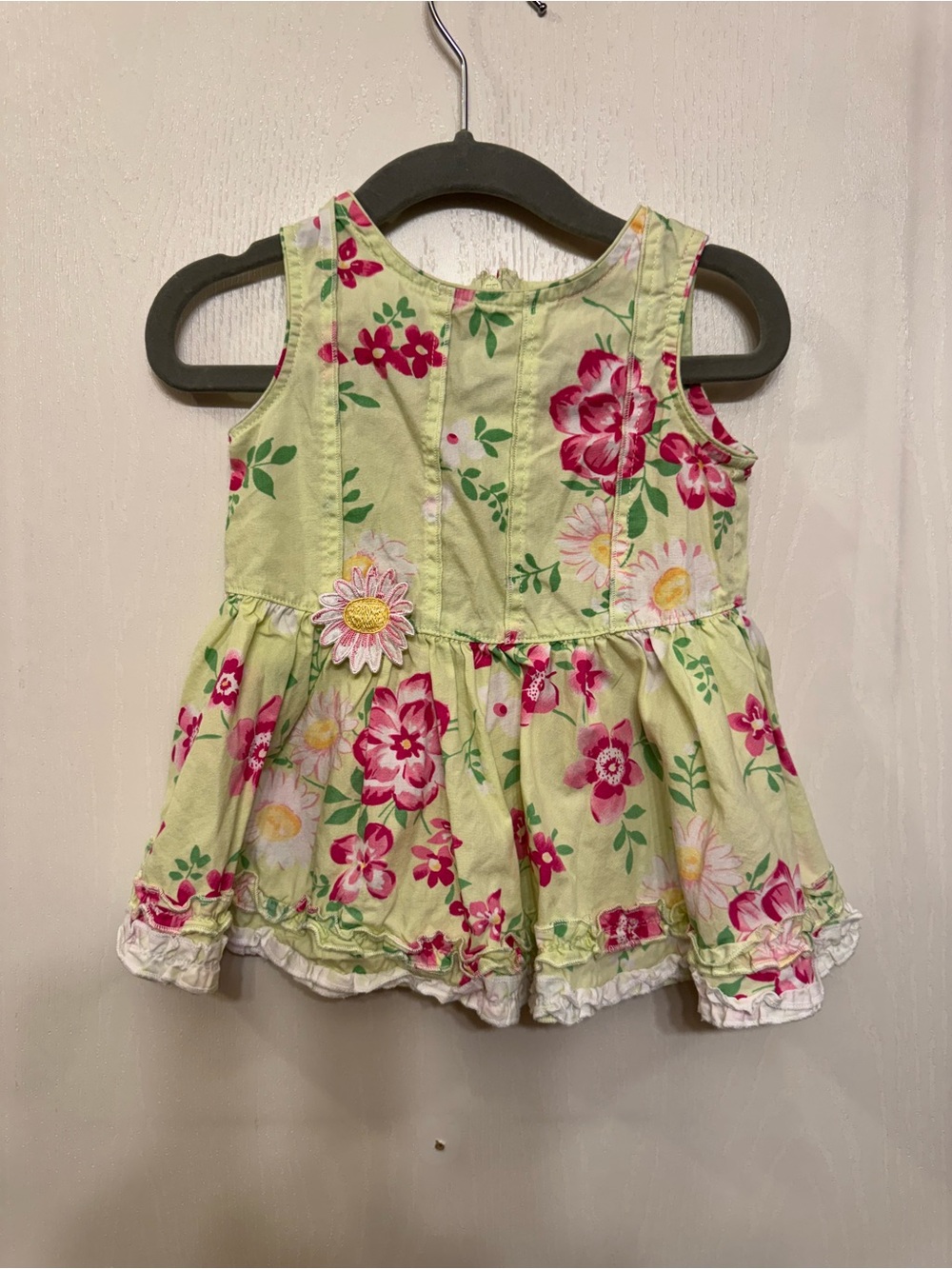 Koala Kids 3-6M 100% Cotton Floral Daisy Ruffle Dress